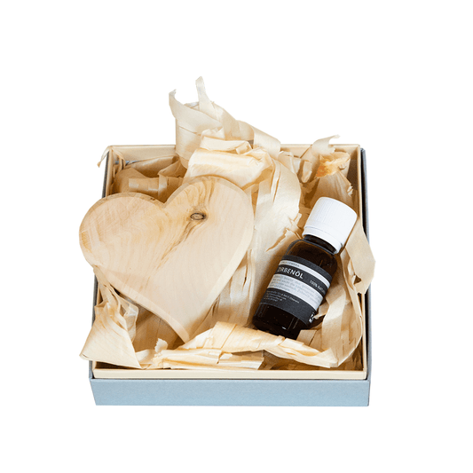 Stone pine oil set in a gift box